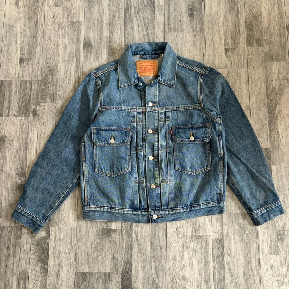 Levi’s x DENIM TEARS Dark Wash Blue Denim Type II Jacket Sample NWOT